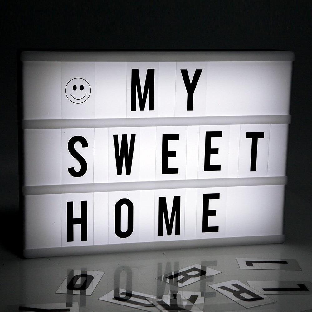 Letters Night Light