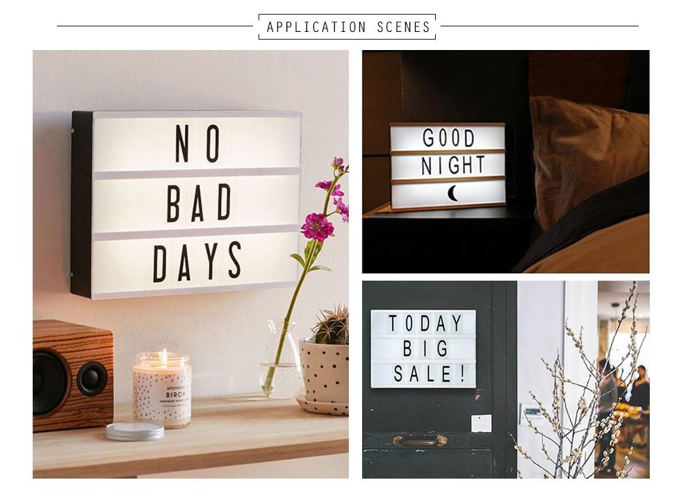 Letters Night Light