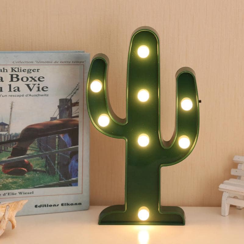 LED Cactus Night Light