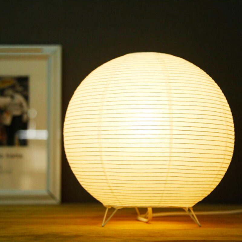 Japanese Paper Lantern Bedside Lamp