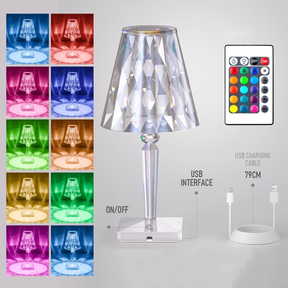 Diamond Bedside Lamp