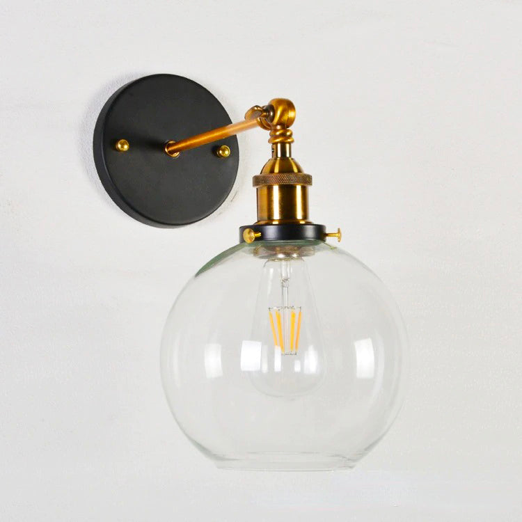Vintage Glass Wall Lamp