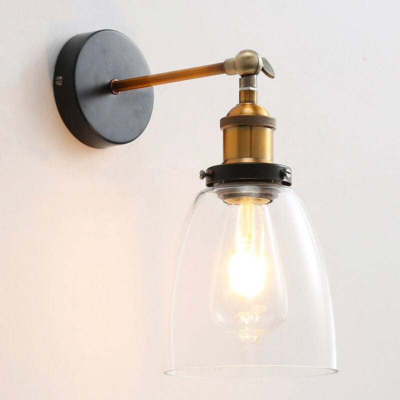 Vintage Glass Wall Lamp