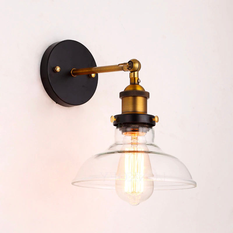 Vintage Glass Wall Lamp