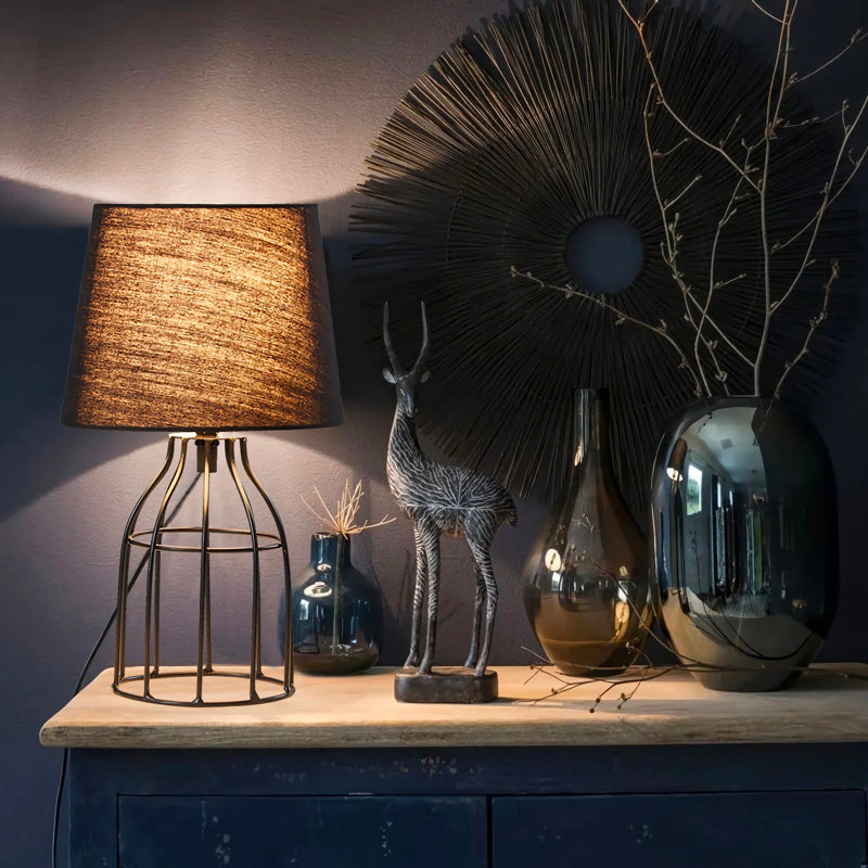 Metal Black Bedside Lamp