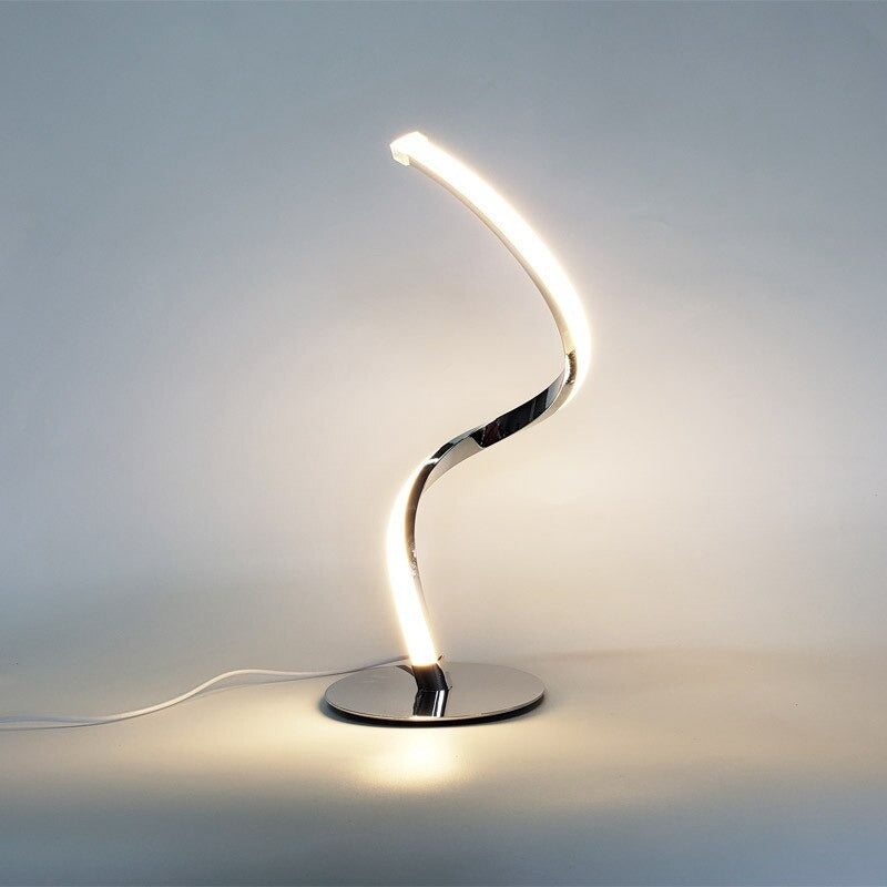 Spiral bedside store lamp