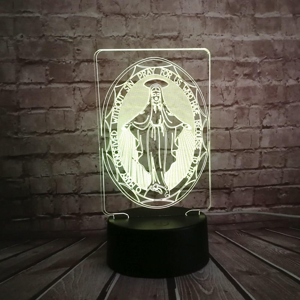 Virgin Mary Lamp