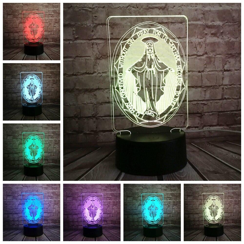Virgin Mary Lamp