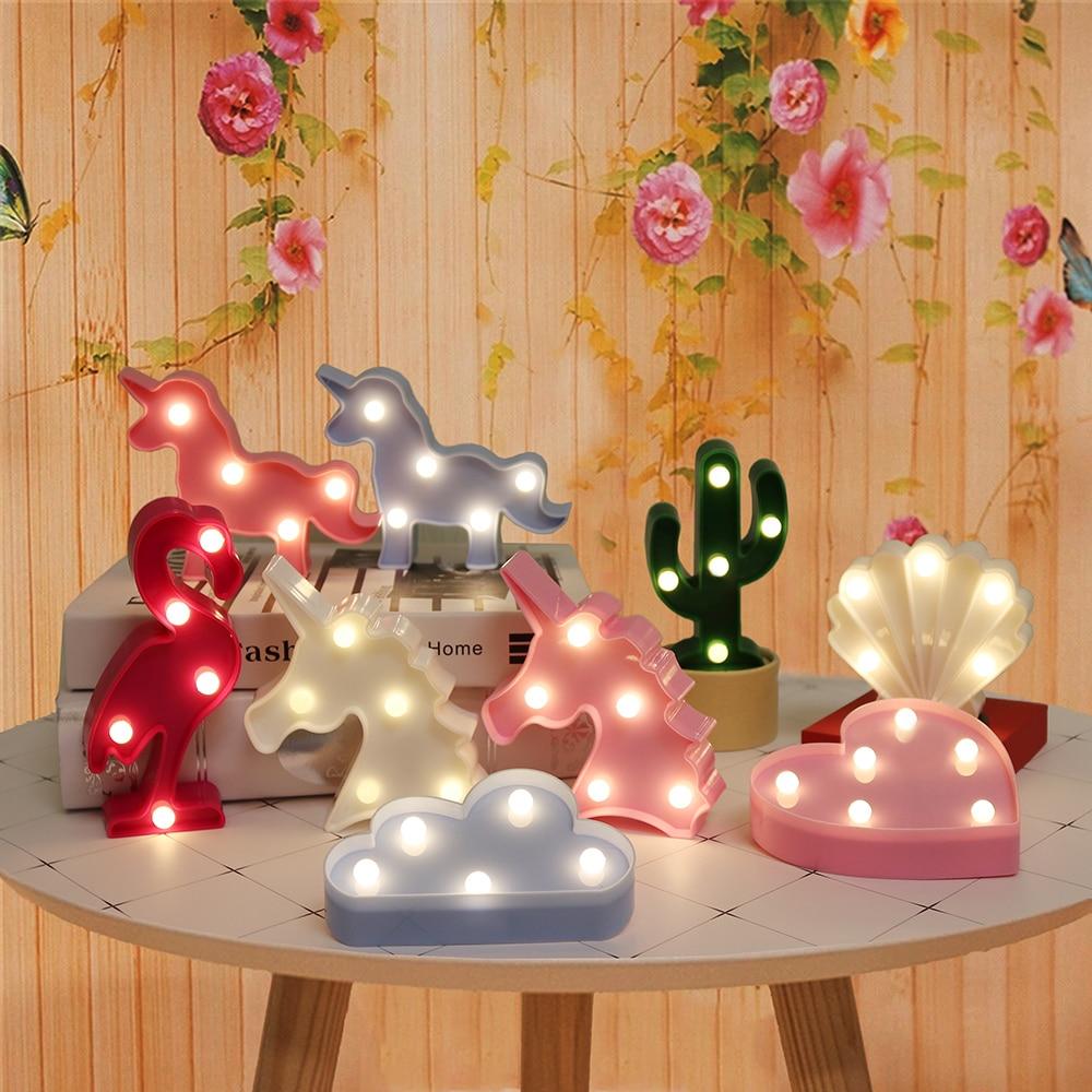 LED Cactus Night Light