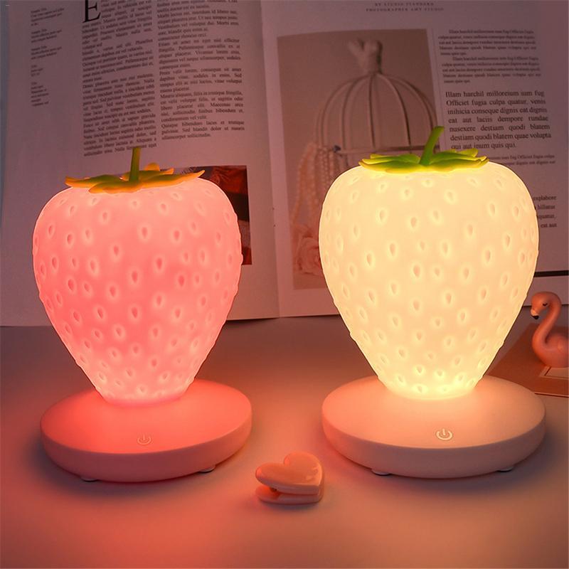 Red Strawberry Night Light