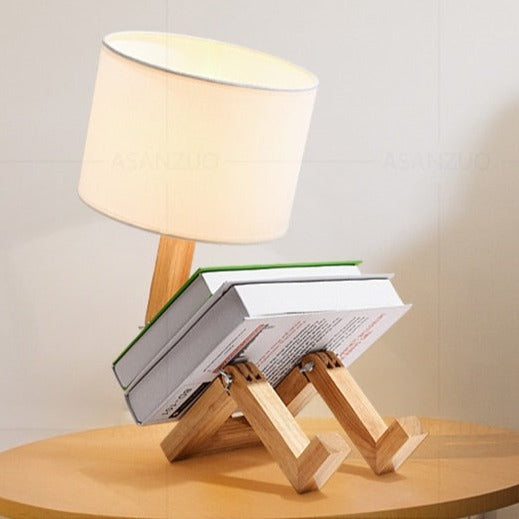 Wood Table Lamp