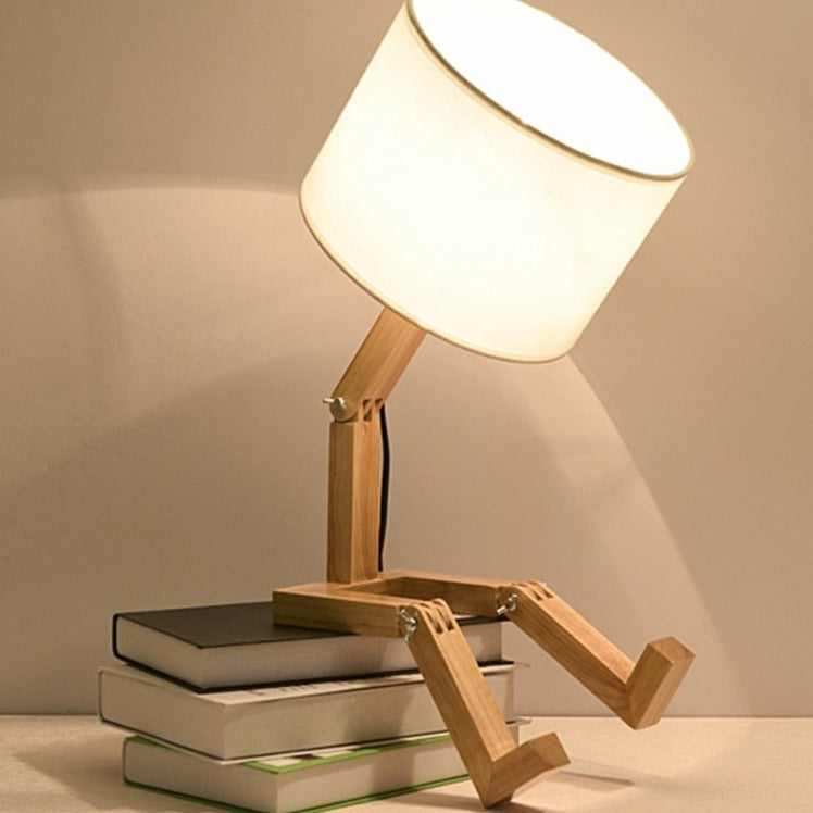 Wood Table Lamp