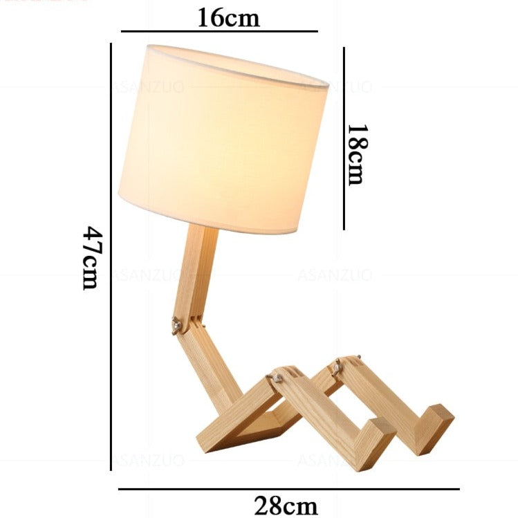 Wood Table Lamp