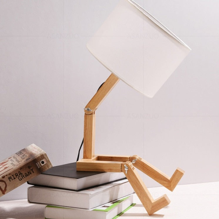 Wood Table Lamp