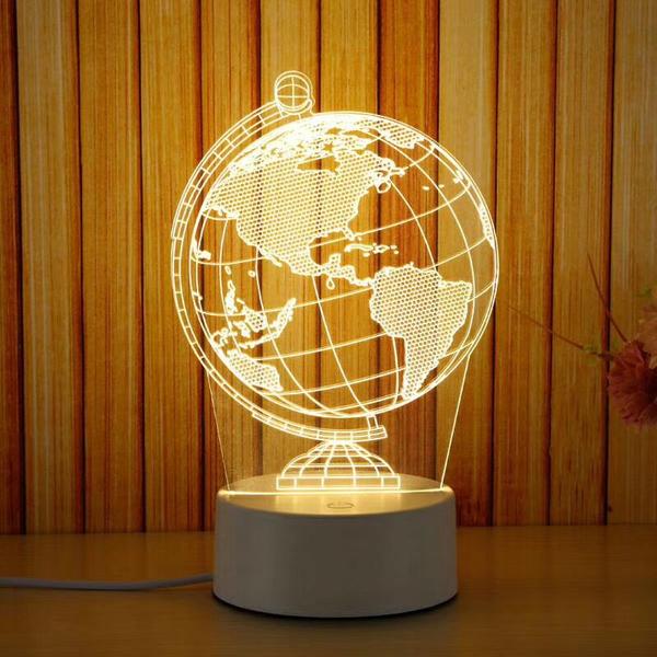 Earth Globe 3D Lamp