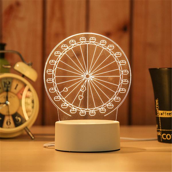 Wheel 3D Lamp