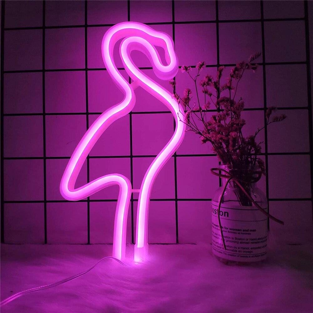 Pink Flamingo Neon
