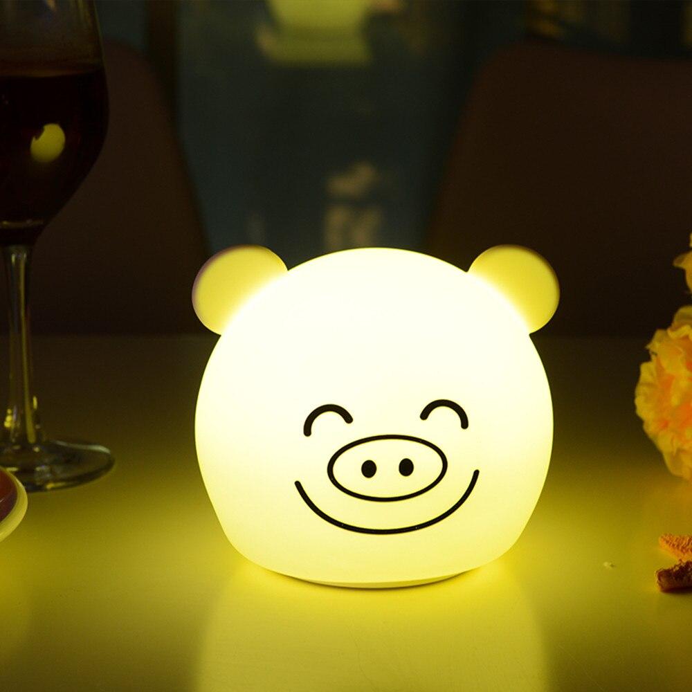 Pig Head Night Light