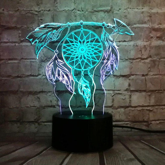 Dream Catcher 3D Lamp