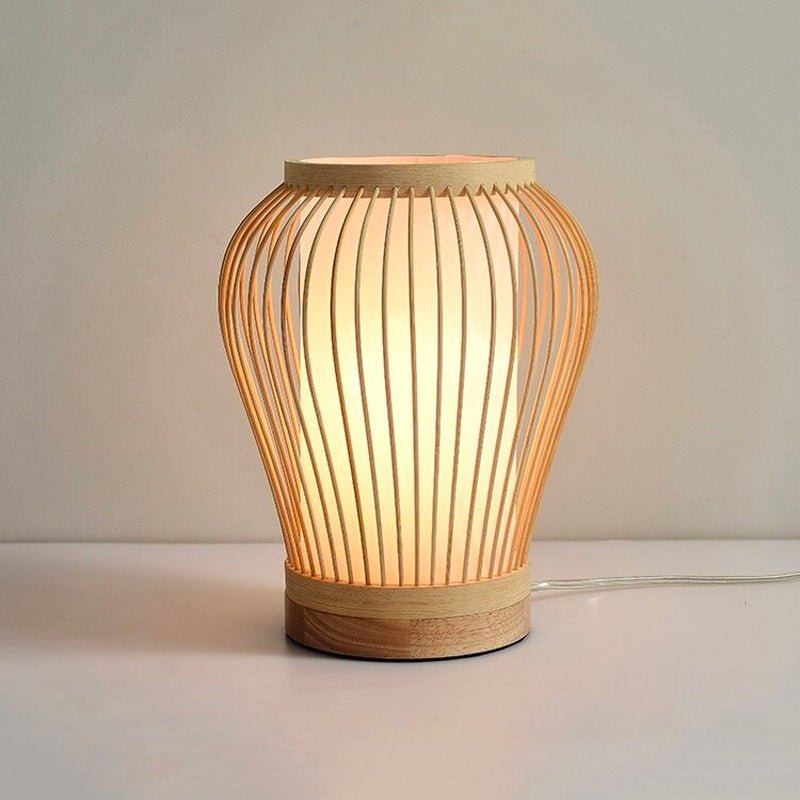 Bamboo Lantern Bedside Lamp