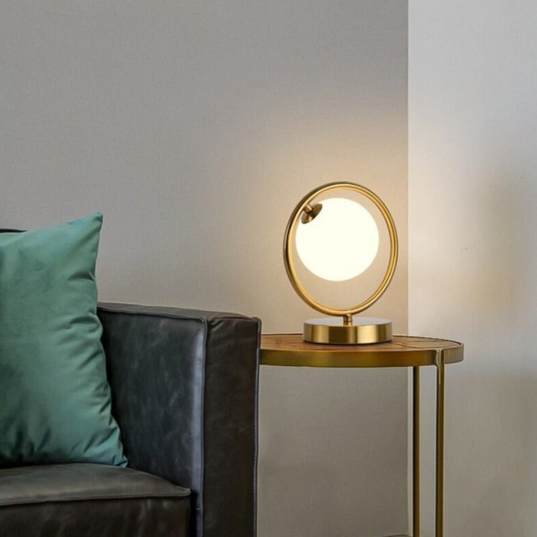 Golden Metal Ball Bedside Lamp