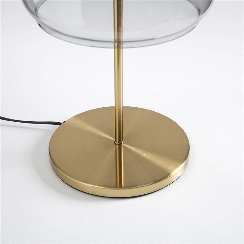Glass Shade Bedside Lamp