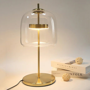 Glass Shade Bedside Lamp