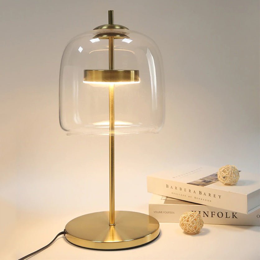 Glass Shade Bedside Lamp