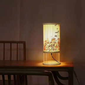 Japanese Bamboo Bedside Lamp