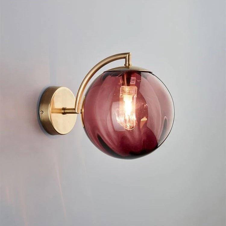 Smoked Glass Bedside Lamp