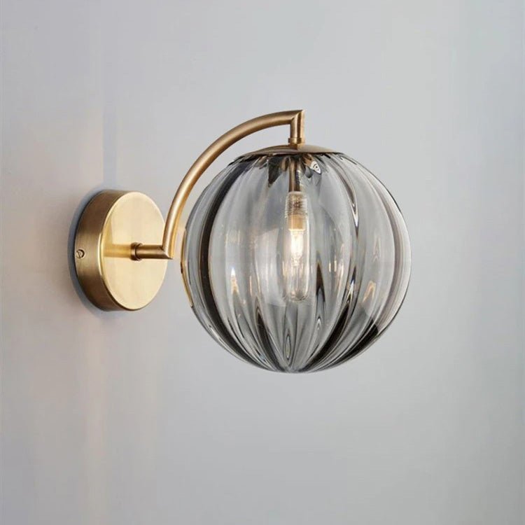 Smoked Glass Bedside Lamp
