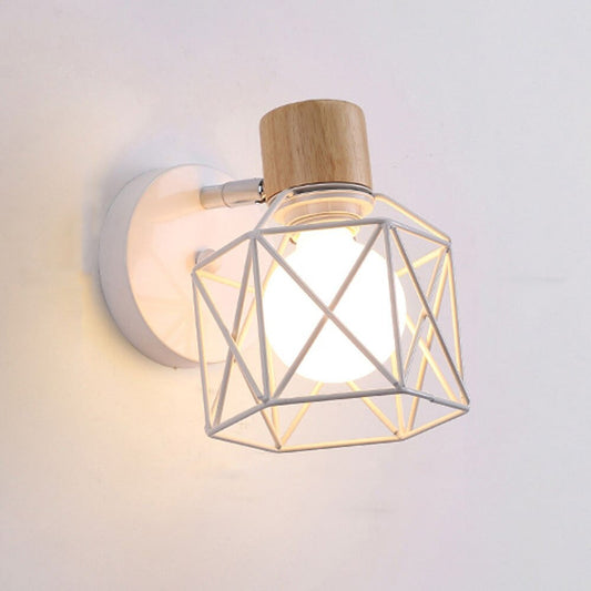 Industrial Cage Bedside Lamp