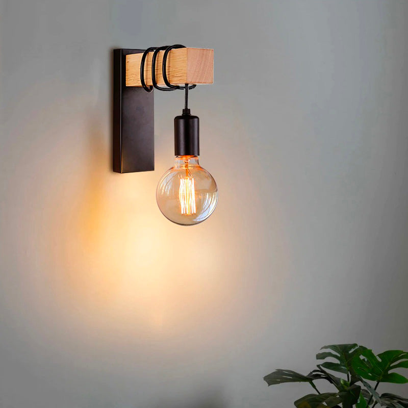 Industrial Square Bedside Lamp