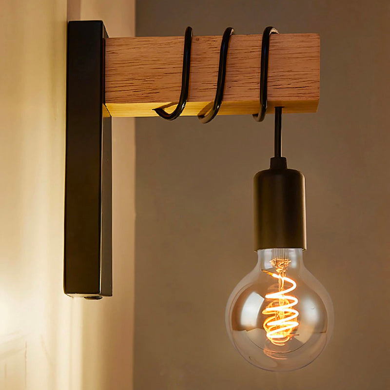 Industrial Square Bedside Lamp