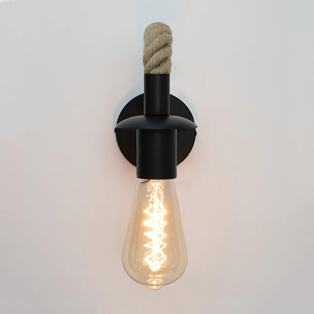 Industrial Bedside Lamp Rope Shape