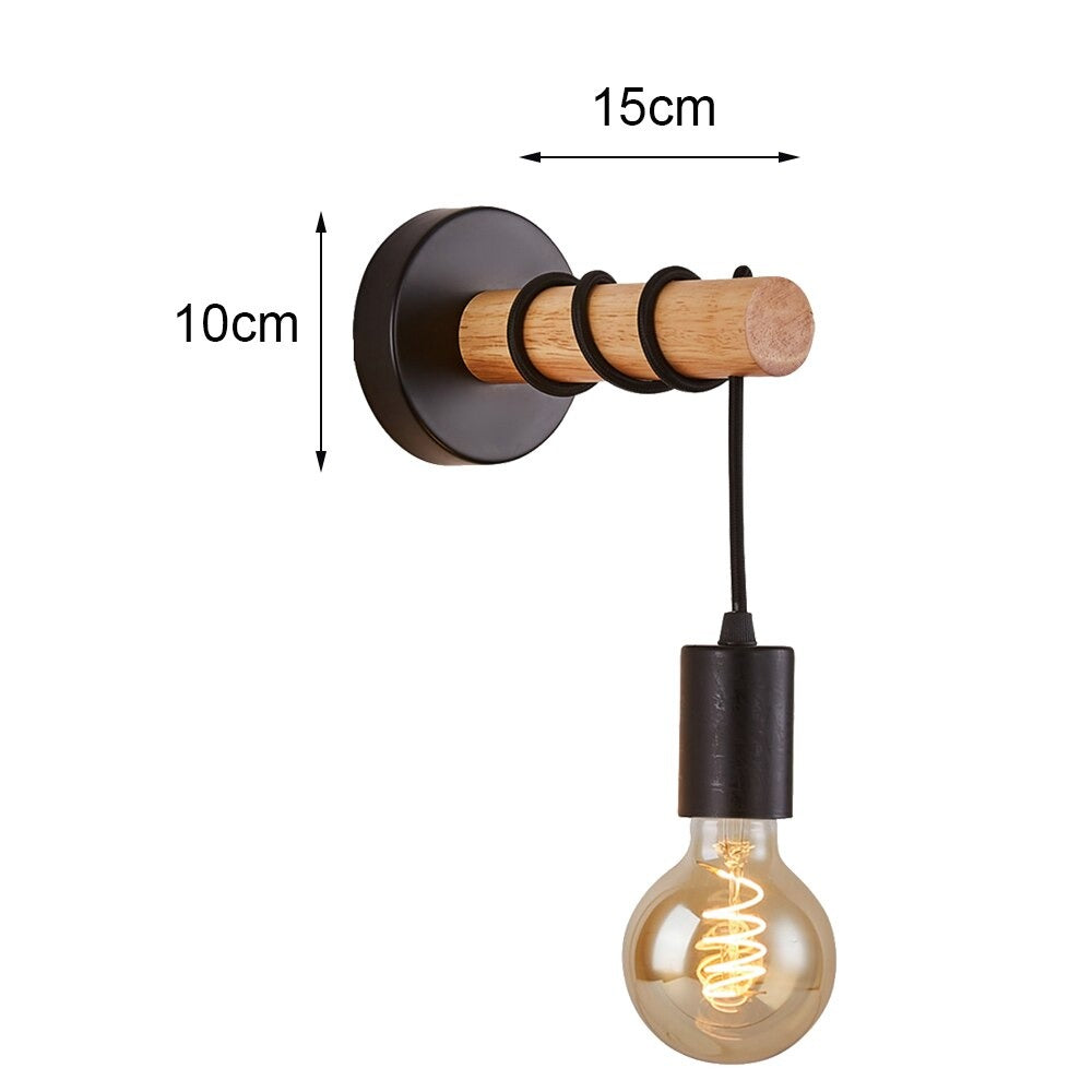 Black Industrial Wall Lamp