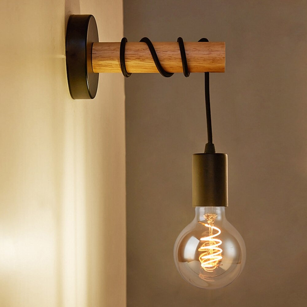 Black Industrial Wall Lamp