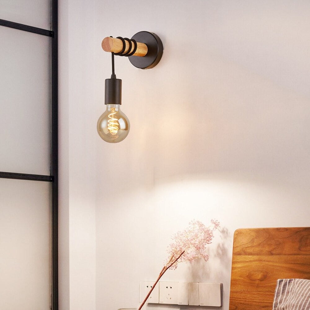 Black Industrial Wall Lamp