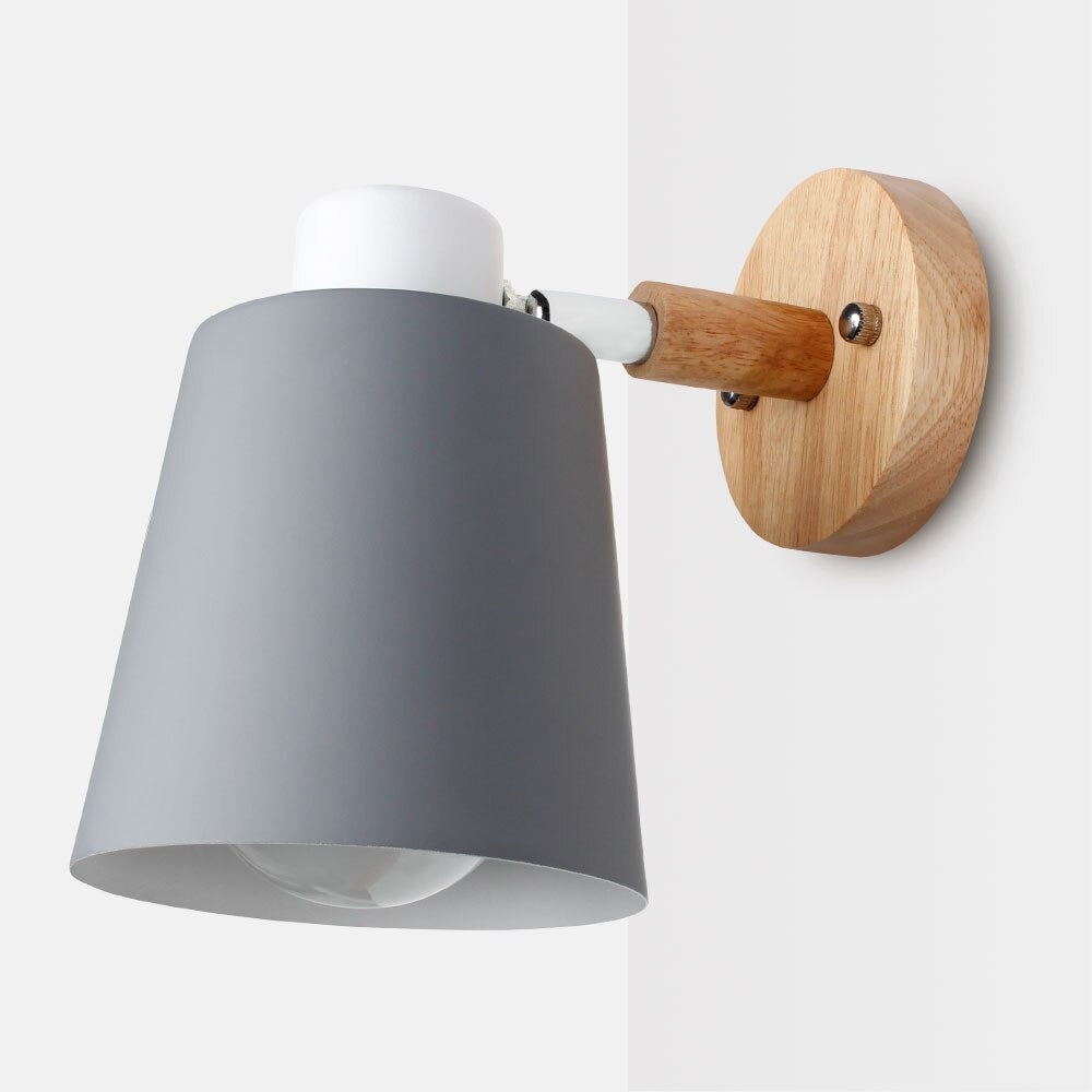 Modern Wooden Bedside Lamp