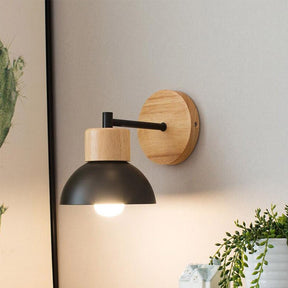 Retro Wooden Bedside Lamp