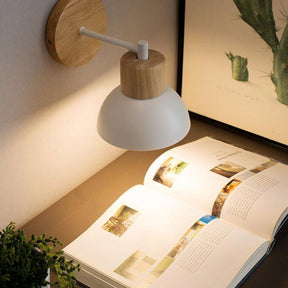 Retro Wooden Bedside Lamp