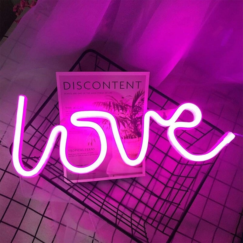 Neon LOVE Bedside Lamp