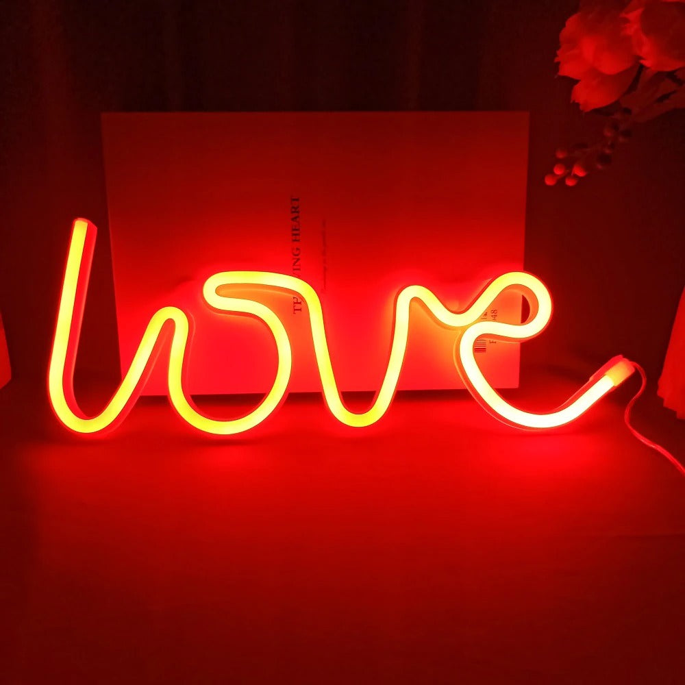 Neon LOVE Bedside Lamp