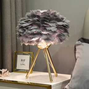 Swan Feather Bedside Lamp