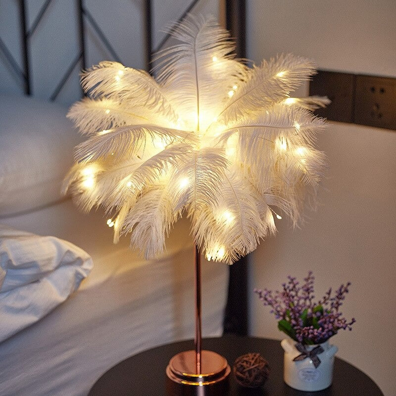 Feathers LED Bedside Lamp