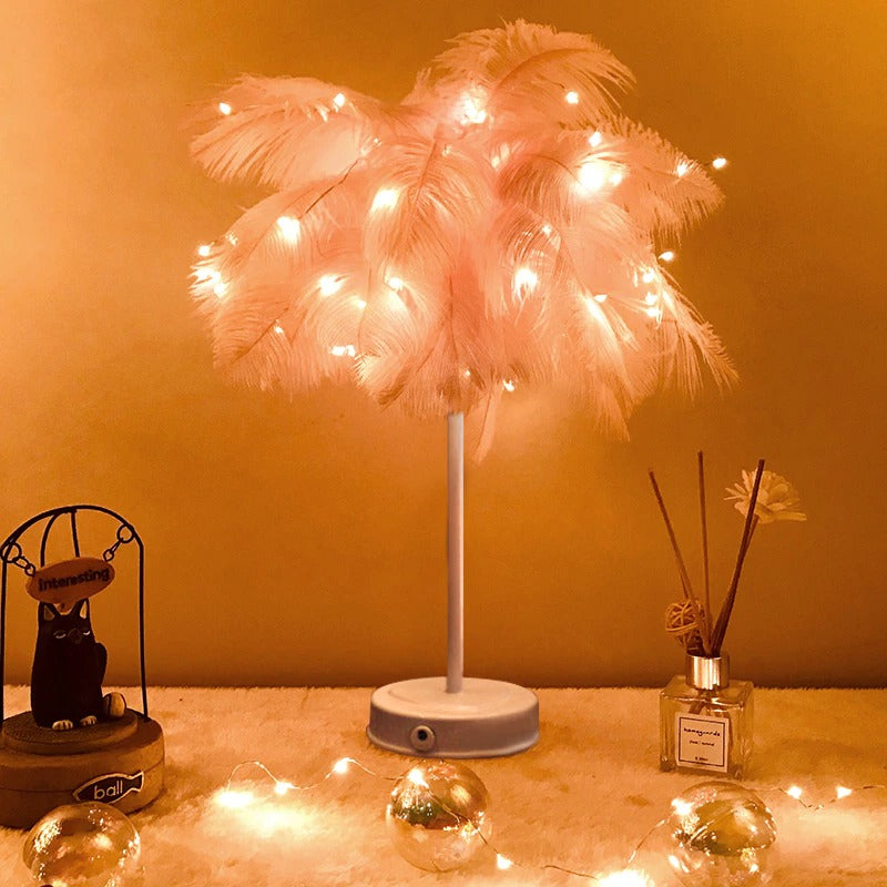 Feathers LED Bedside Lamp