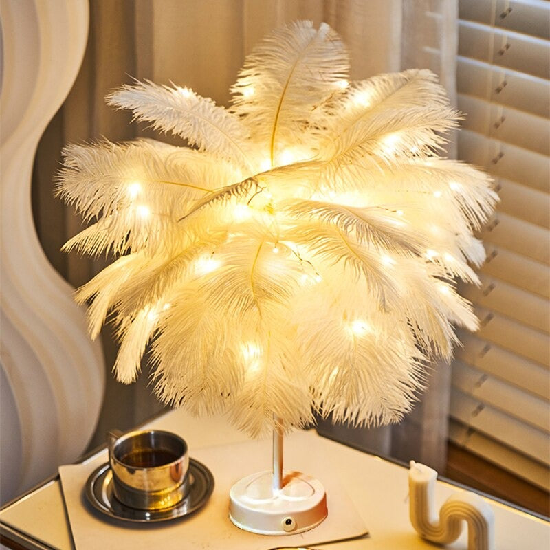 Feathers LED Bedside Lamp