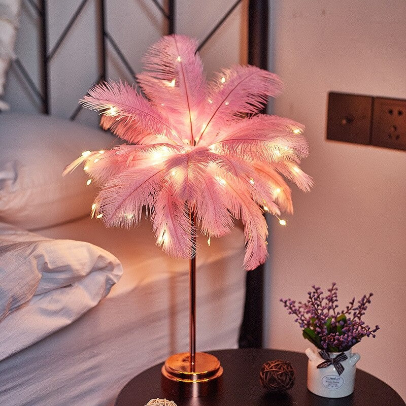 Feathers LED Bedside Lamp