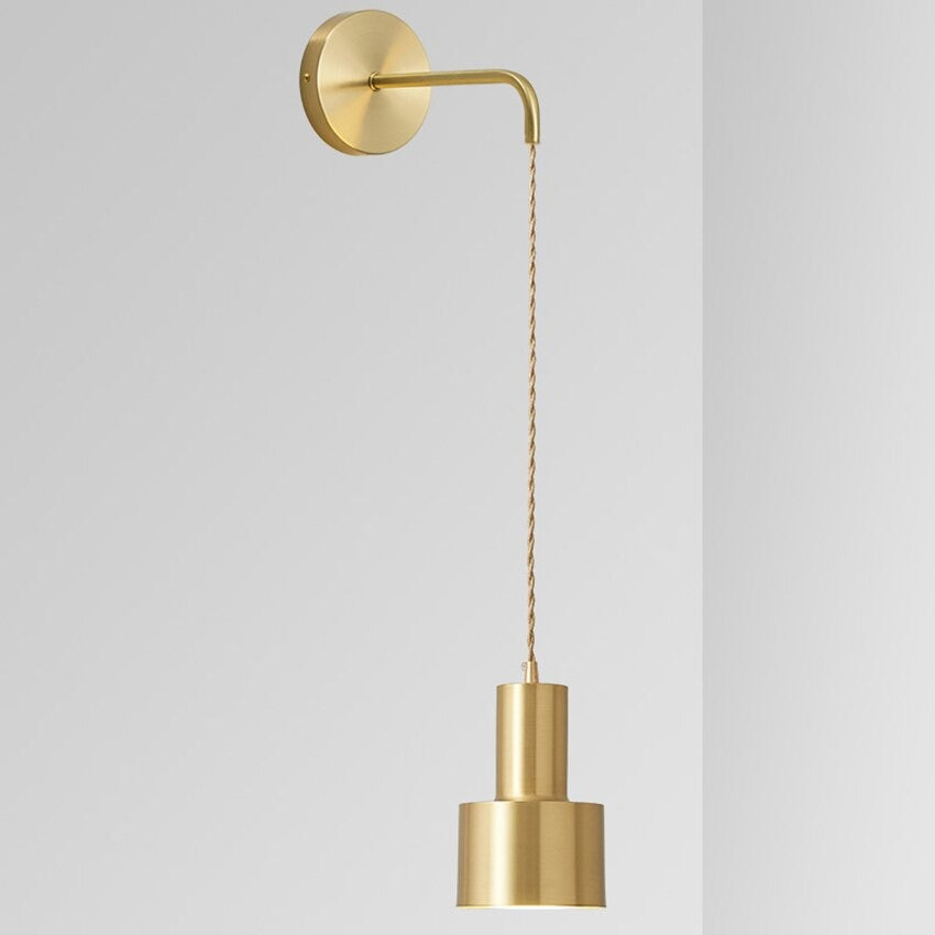 Gold Hanging Bedside Lamp