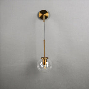 Glass Wall Hanging Bedside Lamp
